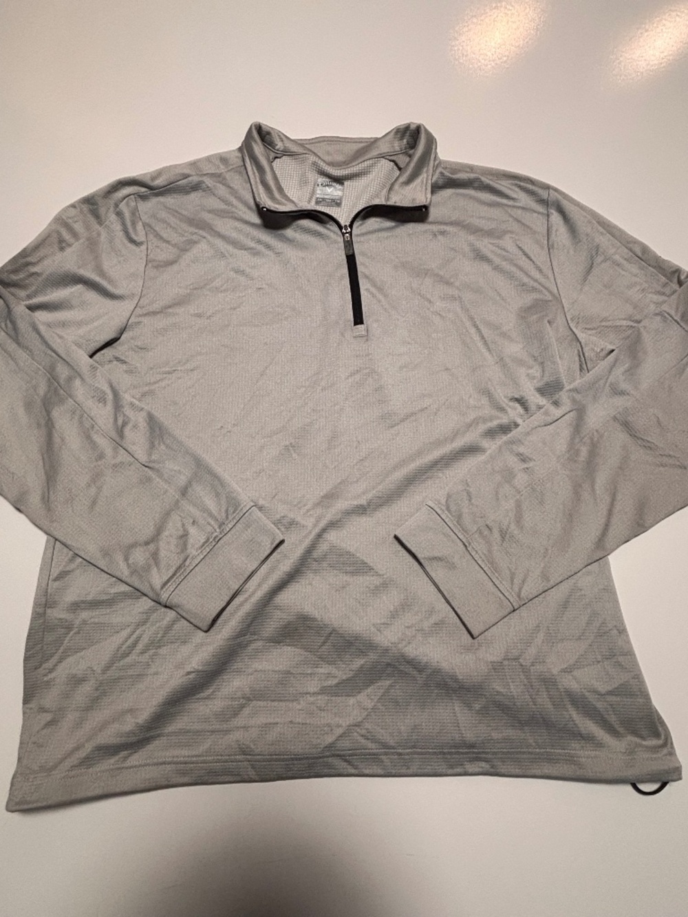 Mens Gray 3/4 Zip Callaway Golf Pull Over Size XXL